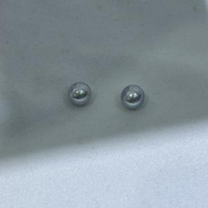 Perla de Agua Dulce Akoya de 8-9 mm, Luz Intensa, Casi Redonda, Ligeramente Imperfecta, Color Blanco, Perla Natural de Zhuji, Seleccionada Cuidadosamente - Product Image 3