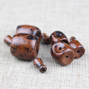<b>Red</b> Obsidian Three Way Buddha Head 18MM 20MM Scattered Beads For DIY <b>Bracelets</b> Bodhi Ornaments Accessories - Product Image 4