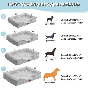 <span class=keywords><strong>Cama</strong></span> para Perros de Espuma Viscoelástica Lavable y Extraíble, <span class=keywords><strong>Cama</strong></span> Ortopédica Grande para Mascotas, <span class=keywords><strong>Cama</strong></span> Suave y Relajante para Perros Medianos y Grandes para Todas las Estaciones - Product Image 6