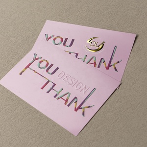 Пользовательские Роскошные текстурные Бумажные тисненые УФ-печатные конверты для малого бизнеса, благодарственные открытки, этикетки с именем, бумажные бирки - Product Image 2