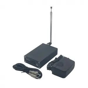 Trasmettitore FM PLL con trasmissione Audio Stereo per cuffie Wireless digitale nero da 50mW