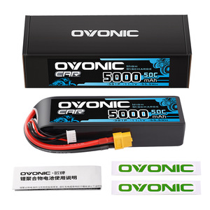 Batería LiPo Ovonic Blue Label 5000mAh 50C 2S 3S para Dron FPV, Coche RC y Avión - Product Image 1
