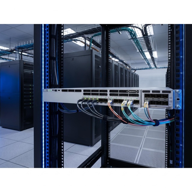 Best Price C9300X-12Y-A Layer 3 Fiber Aggregation Switch 12x25G SFP28 100G Uplink Ready