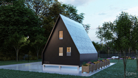 Kit de maisonnette triangulaire CDPH / Tiny House / Maison triangulaire / Maison en A pour habitation