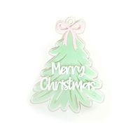 Ornement de Noël en acrylique en forme de lettre tridimensionnelle pour la décoration de Noël