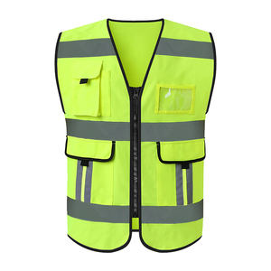 反射ストリップ付きマルチポケットワークウェア視認性の高い反射安全Tシャツトラフィックユニフォーム - Product Image 5