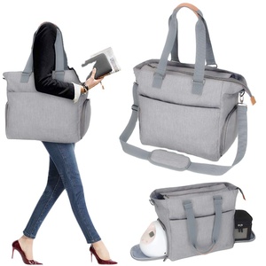 Free Sample BSCI Convertible Baby Diaper <b>Cooler</b> Bags Travel Diaper Tote Breast Pump Bag - Product Image 1