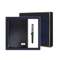 Cahier de notes A5 multicolore avec couverture en métal personnalisé sérigraphié Stylo roller en plastique Cadeau d'affaires
