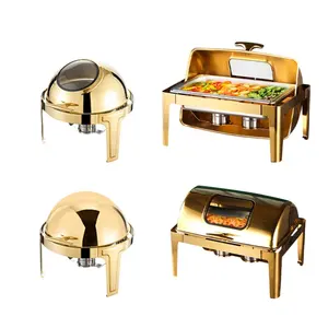 Hotel Equipment Buffet Ware Stainless Steel Chafer Chafing Dish Newly  Restaurant Shaffing Hot Food Warmers 9 Liter Electric Digital Golden  Chafing Serving Dish - China Gold Chafing Dish and Food Warmer Gold