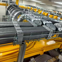 Support de câble LINSHENG, tige de suspension de 10 mm en acier galvanisé pour système de chemin de câbles suspendu au plafond