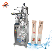 Machine d'emballage verticale entièrement automatique pour sachets à bords arrondis, pour liquides, café, et remplissage de bâtonnets de liquides visqueux