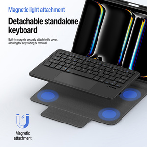 <strong>Wireless</strong> Keyboard Case for iPad Pro 11 2025 with Multi Touch <strong>Trackpad</strong> and Detachable Magnetic Stand - Product Image 4