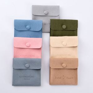 Wholesale Microfiber Jewelry Pouches <b>Earrings</b> Velvet Pouch for Jewelry Custom Printed Jewelry <b>Box</b> Packaging Bag - Product Image 6