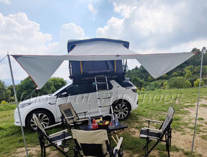 Tente de toit à coque souple pour 1 à 2 personnes, tente de <span class=keywords><strong>Camping</strong></span> automatique - Product Image 5