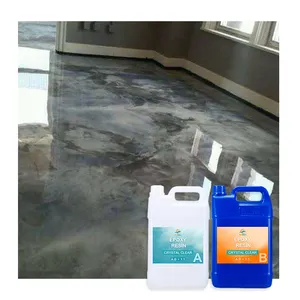 Amazon Hot Sale Oil Based Epoxy Self-Leveling Metallic Flakes Dust Proof Floor Paint Coating Epoxy Flake Flooring