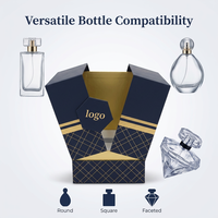 Boîte cadeau en carton à double ouverture avec logo personnalisé, de luxe, de haute qualité, flacon de parfum en verre de 100 ml, emballage haut de gamme