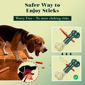 Support pour bâtonnets à mâcher Apasiri pour chiens moyens/grands - Anti-étouffement, empêche les extrémités avalées - Jouet à mâcher en nylon pour chien - Passe au lave-vaisselle - Product Image 2