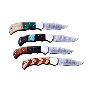 Couteau de cuisine UM STEEL en acier au carbone forgé à la main, manche en bois, style artisanal traditionnel, lame de 3 pouces, réglable, en cuir - Product Image 1