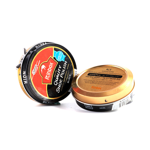 Contenedor de lata de pulido para calzado, logo personalizado en relieve, redondo, de metal - Product Image 2