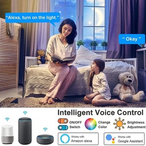 Lámpara de Techo Inteligente WiFi Tuya, 24W, 220V, RGB, Circular, Luz Ambiental, Control por Aplicación, Compatible con Alexa y Google Home, para Decoración del Hogar y Dormitorio - Product Image 6