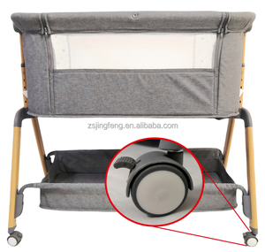 Full-Mesh Sides 3-in-1 Baby Bassinet <strong>Bedside</strong> Co-Sleeper with Mattress,Soft Breathable <strong>Sheet</strong>, Height Adjust, Stable Secure <strong>Crib</strong> - Product Image 6