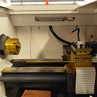 Tour à métaux CNC à lit plat horizontal CK6140 avec conception écologique à 3 axes, garantie 1 an