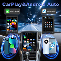 Système d'infodivertissement CarPlay et Android 13,6 pouces avec navigation GPS et caméra de recul pour tableau de bord Infiniti Q50/Q60 2014-2019