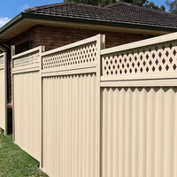 Panneaux de clôture en acier Colorbond sur mesure avec revêtement antirouille pour les cours résidentielles et commerciales australiennes