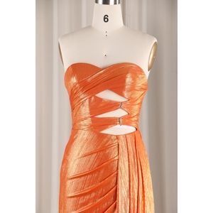 Bóng Sáng Màu Cam Nàng Tiên Cá Sequined Ren Chia Một Mảnh Backless Thanh Lịch Giản Dị Buổi Tối Thai Sản Hiện Đại Ăn Mặc Vải Dệt Kim - Product Image 5