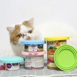 Silicone Pet Can Cover 3 in 1 Universal Cat <b>Dog</b> Food Lid Leakproof Reusable Airtight Freshness Seal for Promotional Gifts - Product Image 2