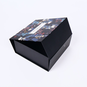 Tùy chỉnh PR cứng nhắc hộp đen bao bì thương hiệu riêng đóng cử<span class=keywords><strong>a</strong></span> từ cao cấp sang trọng quà tặng bao bì chăm sóc da các tông hộp giấy - Product Image 4