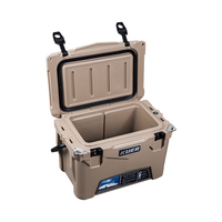 Glacière rigide KUER 20QT en LLDPE rotomoulé pour la pêche, 20L