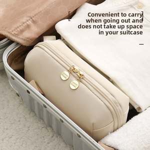 New Design Portable <b>Travel</b> PU Handy <b>Bag</b> Zipper Cosmetics Lipsticks Pouch <b>Bag</b> Waterproof Makeup Organizer Pouch <b>Bag</b> - Product Image 4