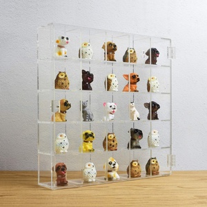 Wholesale YAGELI Brand Wall-Mounted Acrylic Collection 25 Compartments Miniature <b>Display</b> <b>Case</b> Magnets Door Customizable - Product Image 3
