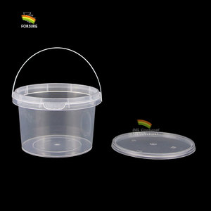 Seau à fruits en plastique transparent de qualité alimentaire 350 ml/500 ml/700 ml/1000 ml avec fermoir antivol, seau à nourriture jetable pour boba, petit seau à nourriture - Product Image 3