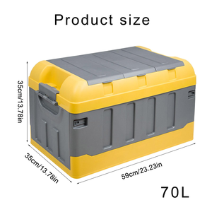 Grandes boîtes de rangement ménagères pliantes en plastique de conception fonctionnelle flottante <span class=keywords><strong>pour</strong></span> le stockage extérieur avec des livres de nourriture et de vêtements - Product Image 2
