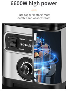 110V 220V <span class=keywords><strong>Moulinex</strong></span> Cocina 3 en 1 Encimera Mesa profesional Mezclador comercial Heavy Duty Silver Crest Blender - Product Image 5