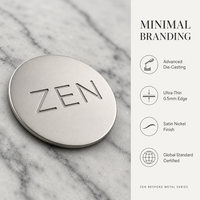 Étiquettes Culinaires Professionnelles en Alliage de Zinc 3D Imprimées en Sérigraphie pour Appareils de Cuisine – Esthétique et Durabilité Inégalée