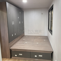 Maison mobile Airbnb de 20 pieds avec jardin d'hôtel Studio en bois maison en conteneur