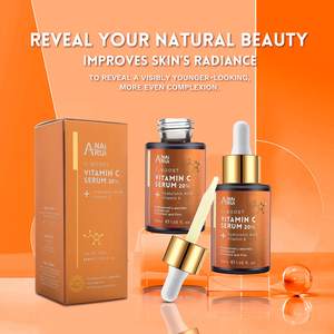 Suero de vitamina C <span class=keywords><strong>20</strong></span>% con ácido hialurónico, suero para el cuidado de la piel, reductor de líneas finas y arrugas, marca privada - Product Image 2