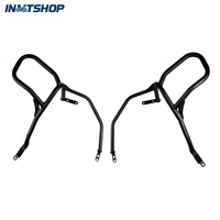 Protection de moteur avant/barre de protection/plaque de protection de réservoir de carburant personnalisable - Noir pour les modèles Kawasaki KLR650 de 1987 à 2018 Grand bar