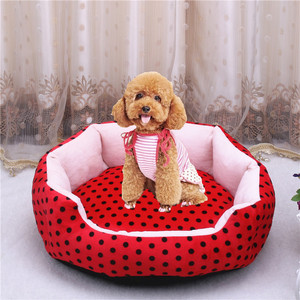 เตียงนอนสุนัขทรงกลมลายเสือดาวถอดออกได้สำหรับสัตว์เลี้ยงแมวและแมว - Product Image 4