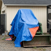 Bâche en PVC tissée enduite de PE, robuste et imperméable, pour camping, camion et couverture extérieure, en rouleau, de la marque YRH Factory
