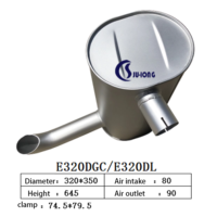 Silencieux pour CAT E320DGC/320DL, fabricant avec 20 ans d'expérience, vente en gros, OEM, ODM, pour moteur diesel, générateur, bulldozer, excavatrice, chargeuse
