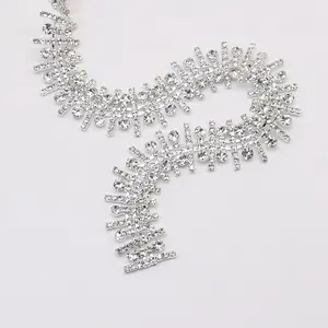 Rhinestone Cup Chain Trimming Home Dress Decoration Beaded Trim for Garment Accessories