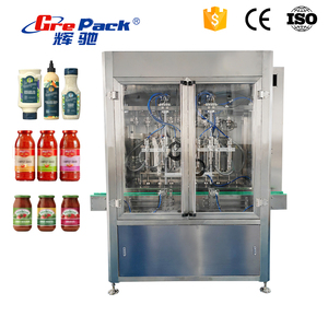 Tự động mứt xắt nhỏ hạt tiêu dầu gia vị nước Sốt Ớt dán mật ong Máy rót chai với Ribbon Mixer - Product Image 6