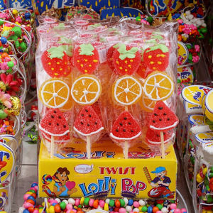 Bonbons gélifiés en gros de 45g, saveur fruitée, en forme de fruits de dessin animé, sucettes à la jus de fruits pour enfants - Product Image 6