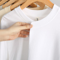 100% coton été Gym surdimensionné poids lourd unisexe court col rond plaine épaules tombantes personnalisé brodé Logo hommes T-Shirts