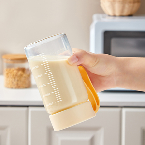 Botella de <span class=keywords><strong>Agua</strong></span> Portátil de Vidrio Borosilicato con Escala de Medición, Resistente al Calor, <span class=keywords><strong>para</strong></span> Leche, Jugo y Bebidas - Product Image 4