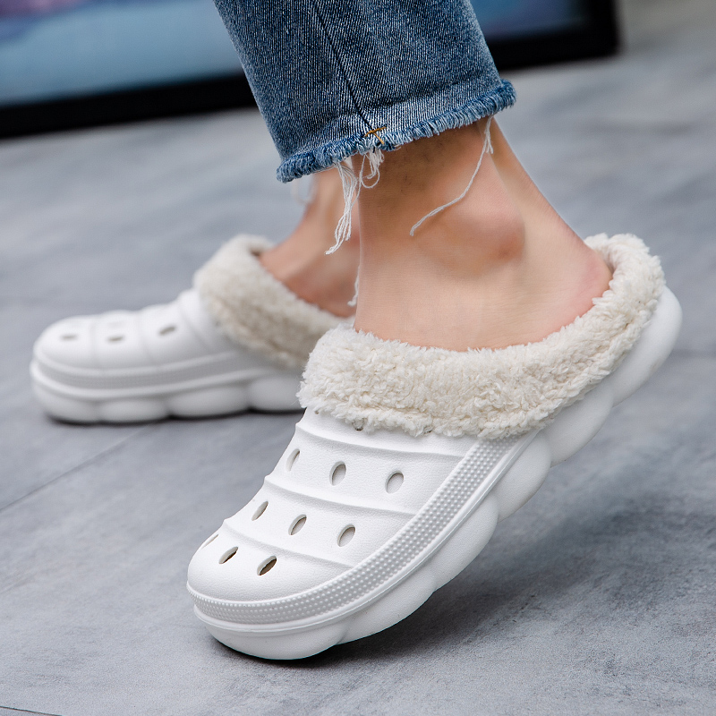 Amazon.com: Zapatillas de invierno para hombre y mujer, botas de nieve con  forro de piel, botines impermeables para hombres y mujeres : Ropa, Zapatos  y Joyería